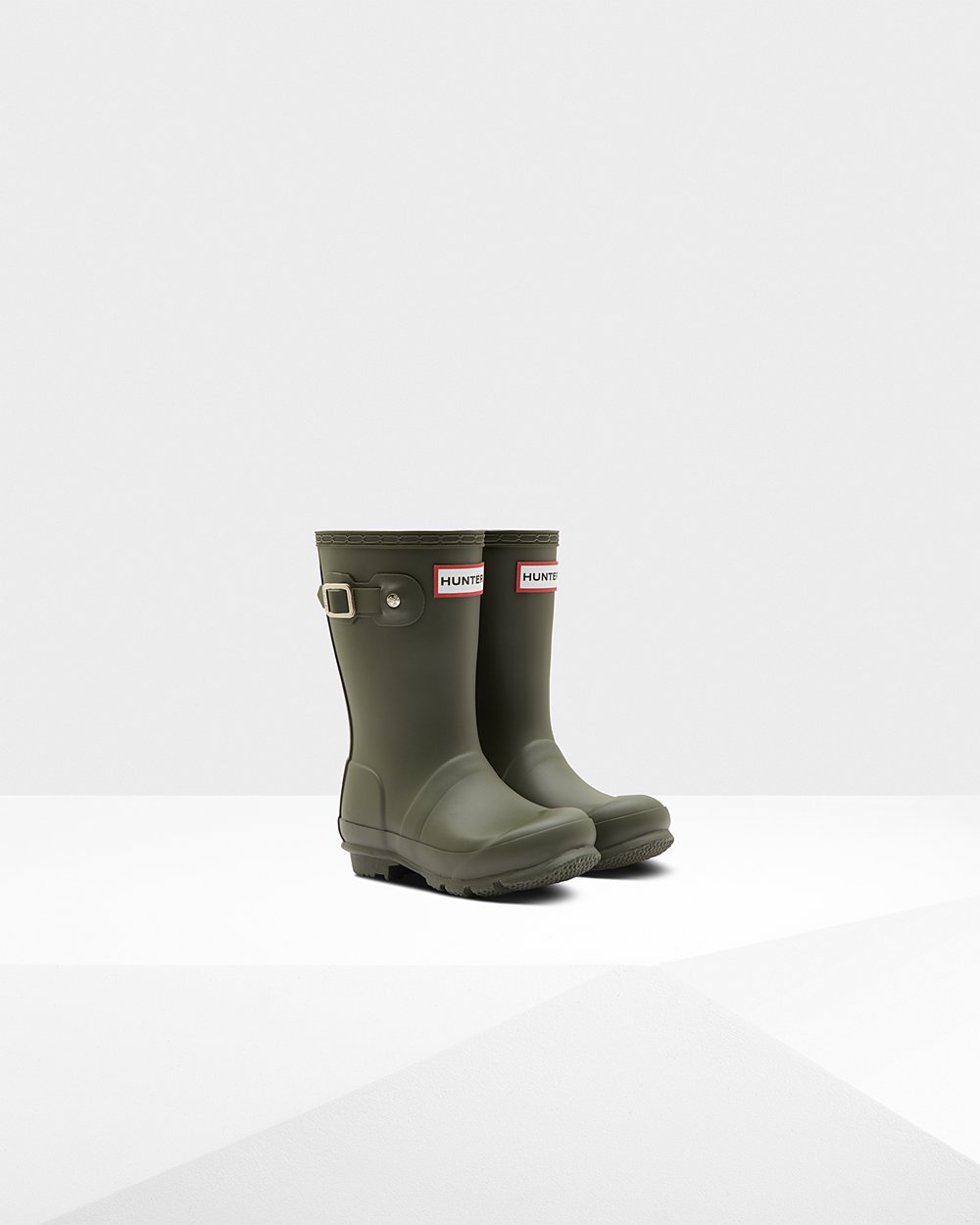 Kids Hunter Original Little - Rain Boots Dark Olive - 1072-PXIDZ